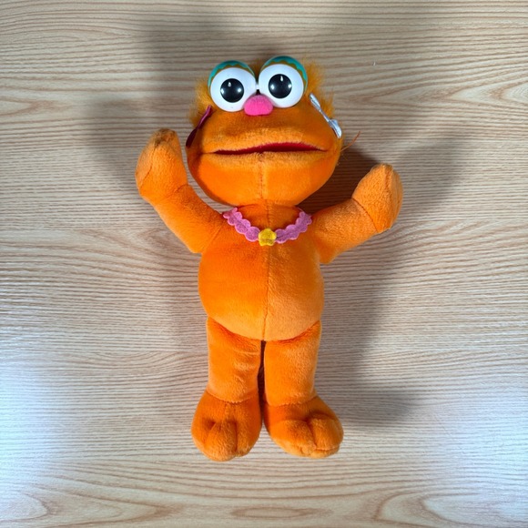 Fisher-Price Other - Vintage 2001 Sesame Street Zoe Plush Fisher Price Mattel 90526 Orange 11 inch